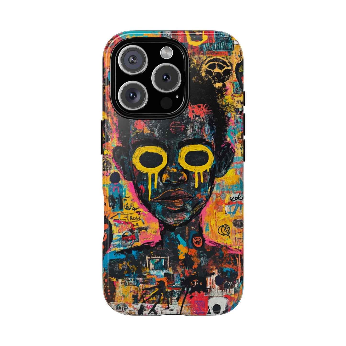 Basquiat Artwork Phone Case – Unique Graffiti Design– iPhone, Samsung & Google Pixel Cover - Artistic Painting Case, Art Lover Gift