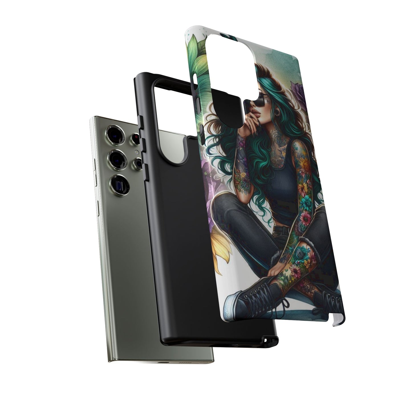 Urban Wildflower – Edgy Tattooed Beauty Mobile Cover