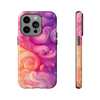Cotton Candy Swirl Watercolor Phone Case for iPhone, google Pixel & Samsung