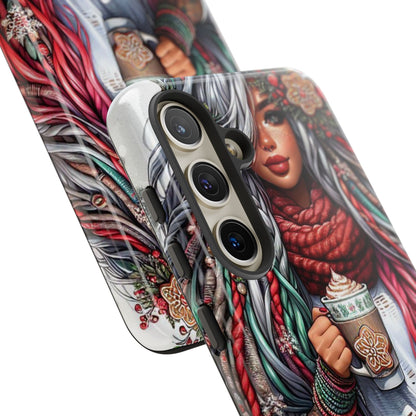 Boho Winter Queen – Cozy Dreads & Holiday Vibes Mobile Cover