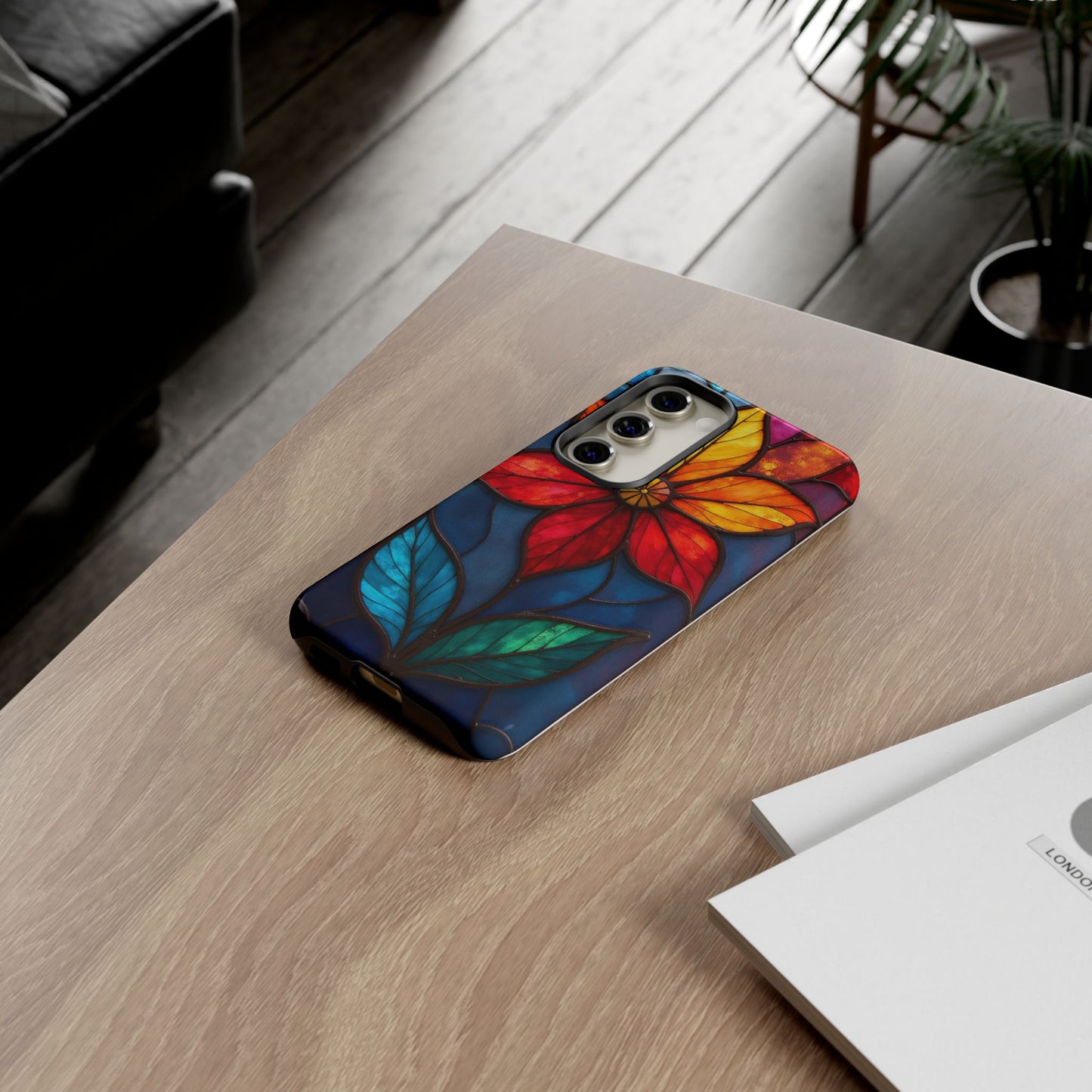 Radiant Blossom: Red and Orange Floral Elegance