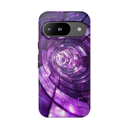 Hypnotic Spiral Optical Illusion Phone Case for iPhone, Samsung & Pixel