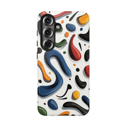 Color Cascade – Glossy Abstract Blob Case for iPhone, Pixel & Samsung