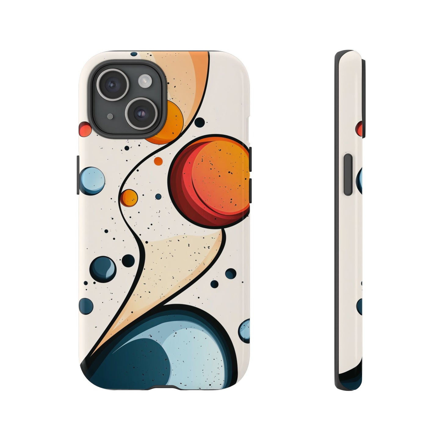 Solar Drift – Abstract Orbital Phone Case for iPhone, Samsung & Pixel