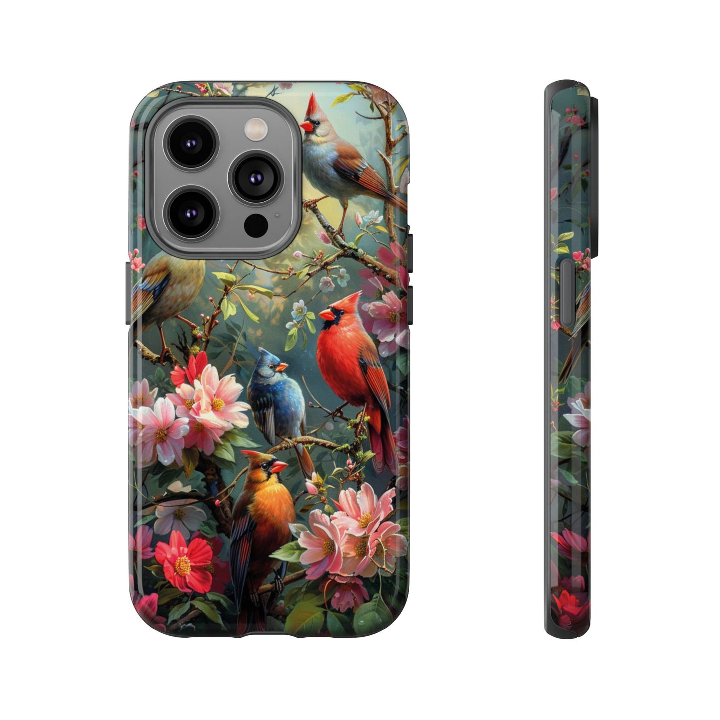 Floral Birds Phone Case – Cute & Protective Cover for iPhone, Samsung & Google Pixel