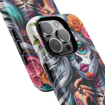 Sugar Skull Goddess – Día de los Muertos Floral Queen Mobile Cover