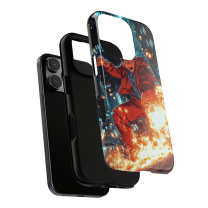 Urban Firestarter | Neon Blaze Hero Phone Case for iPhone, Samsung & Pixel