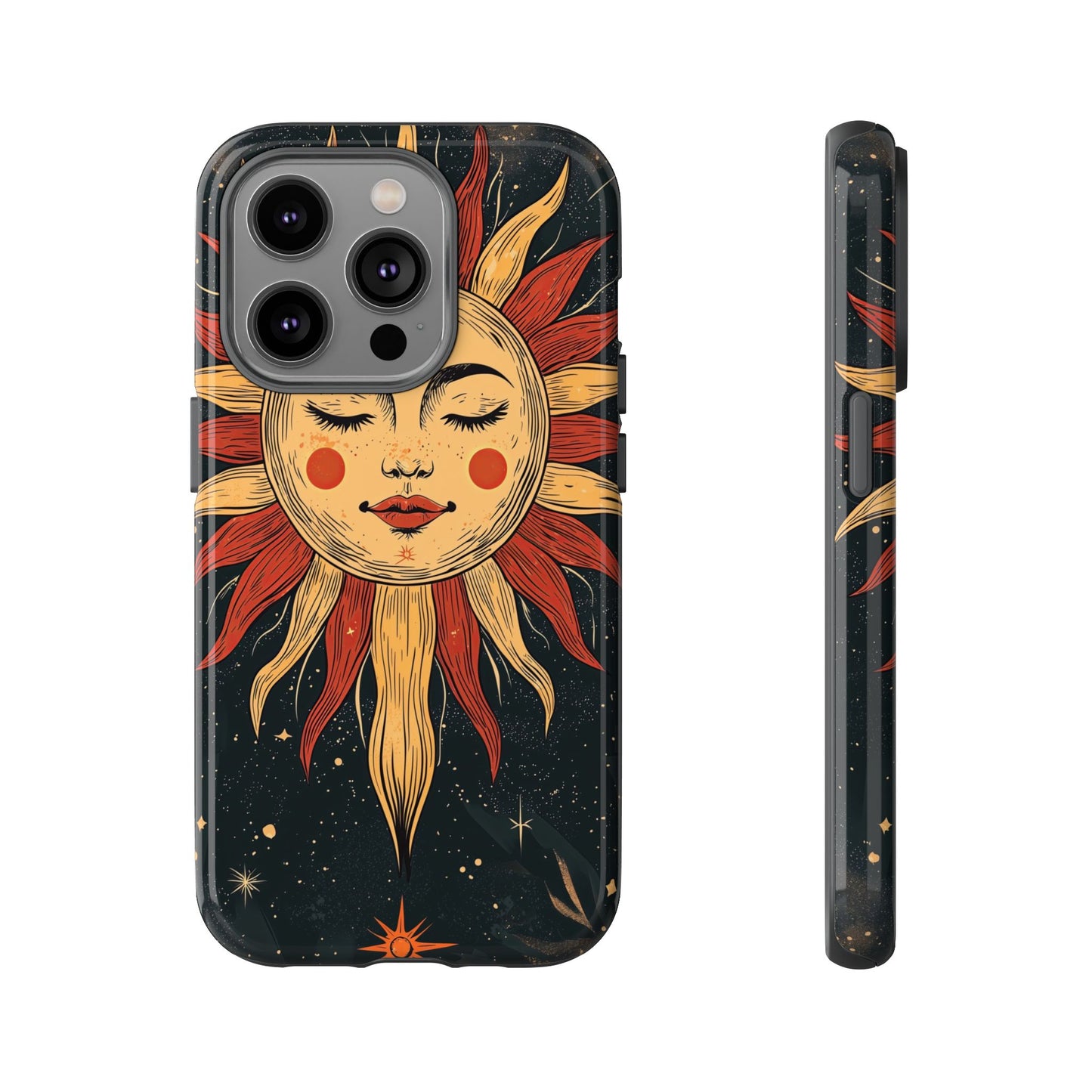 Boho Cosmic Sun Phone Case for iPhone, Pixel & Samsung