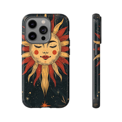 Boho Cosmic Sun Phone Case for iPhone, Pixel & Samsung