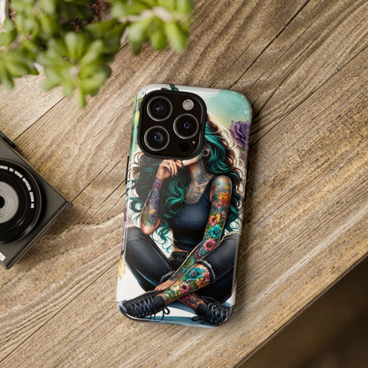 Urban Wildflower – Edgy Tattooed Beauty Mobile Cover