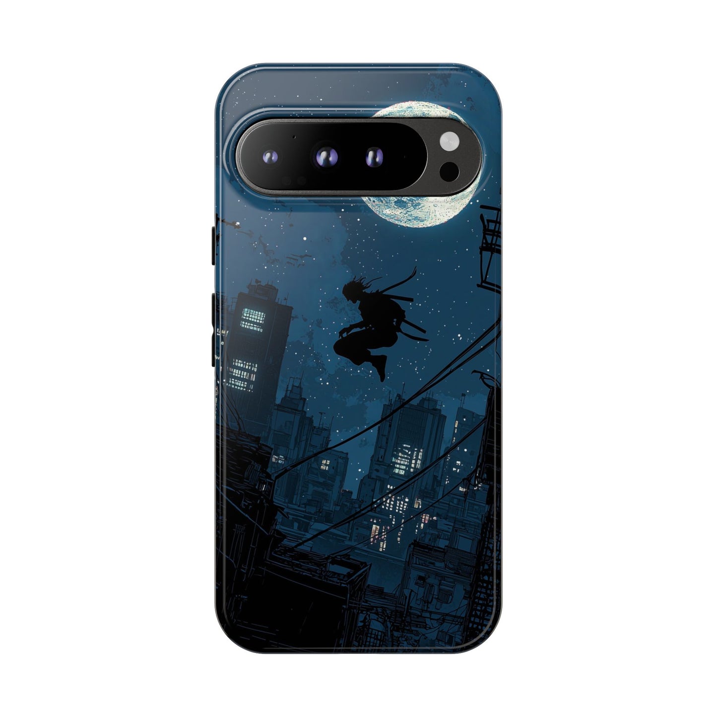Moonlit Shadows: The Silent Ninja Phone Case for iPhone, Samsung & Pixel