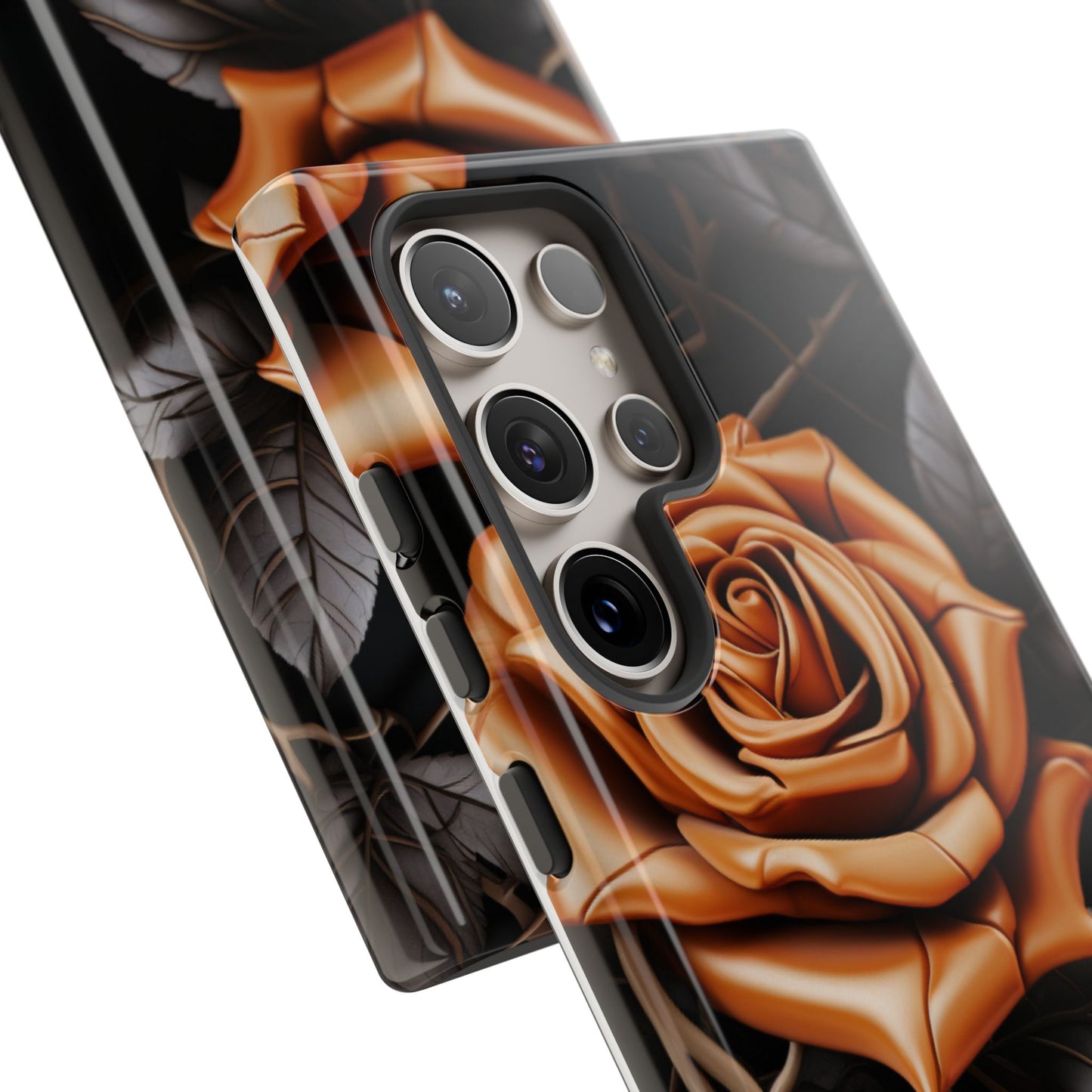 Midnight Gold Rose Mobile Case