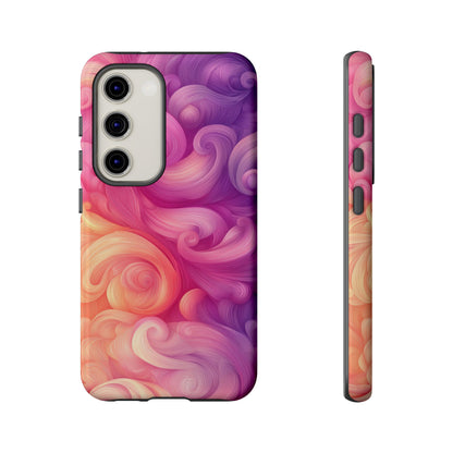 Cotton Candy Swirl Watercolor Phone Case for iPhone, google Pixel & Samsung