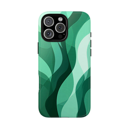 Verdant Flow – Abstract Nature-Inspired Phone Case for iPhone, Samsung & Pixel