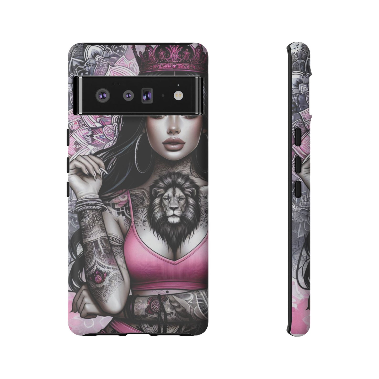 Queen of the Jungle – Regal Tattooed Goddess Mobile Cover