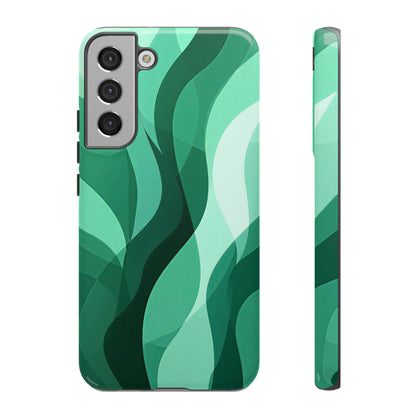 Verdant Flow – Abstract Nature-Inspired Phone Case for iPhone, Samsung & Pixel