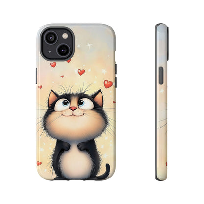Cute Kitty Love Phone Case – Adorable Anime Cat Design for iPhone, Google Pixel & Samsung
