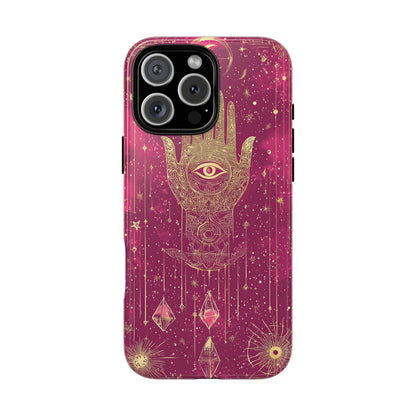 Cosmic Hamsa Boho Phone Case for iPhone, Pixel & Samsung