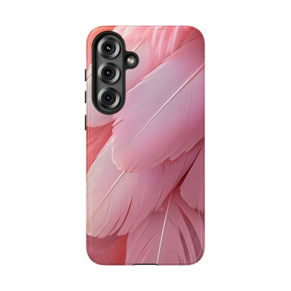 Blush Flamingo Feather Phone Case for iPhone, Samsung & Google Pixel