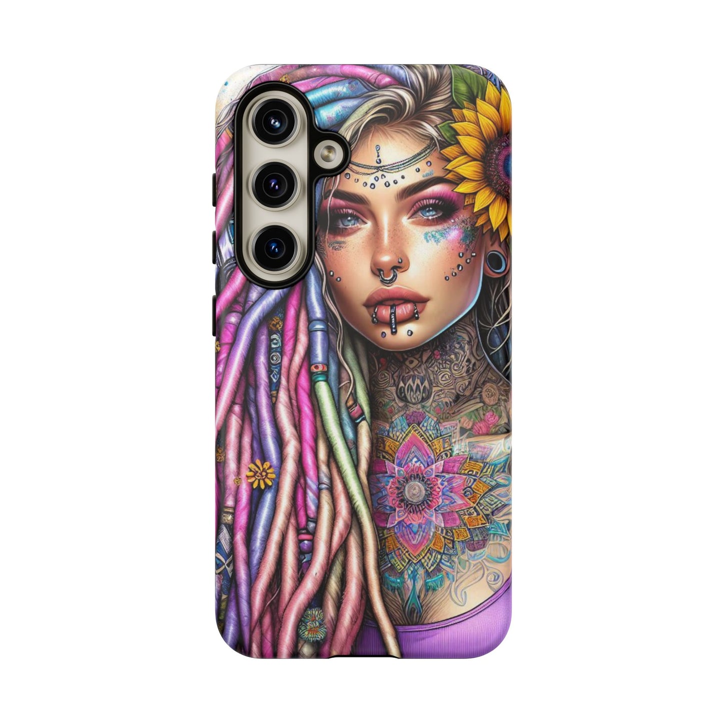 Boho Mandala Goddess – Ethereal Tattoo Art Mobile Cover