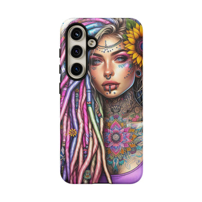 Boho Mandala Goddess – Ethereal Tattoo Art Mobile Cover