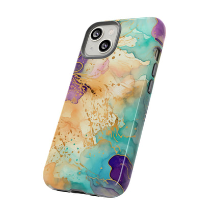 Golden Aura Abstract Watercolor Mobile Case