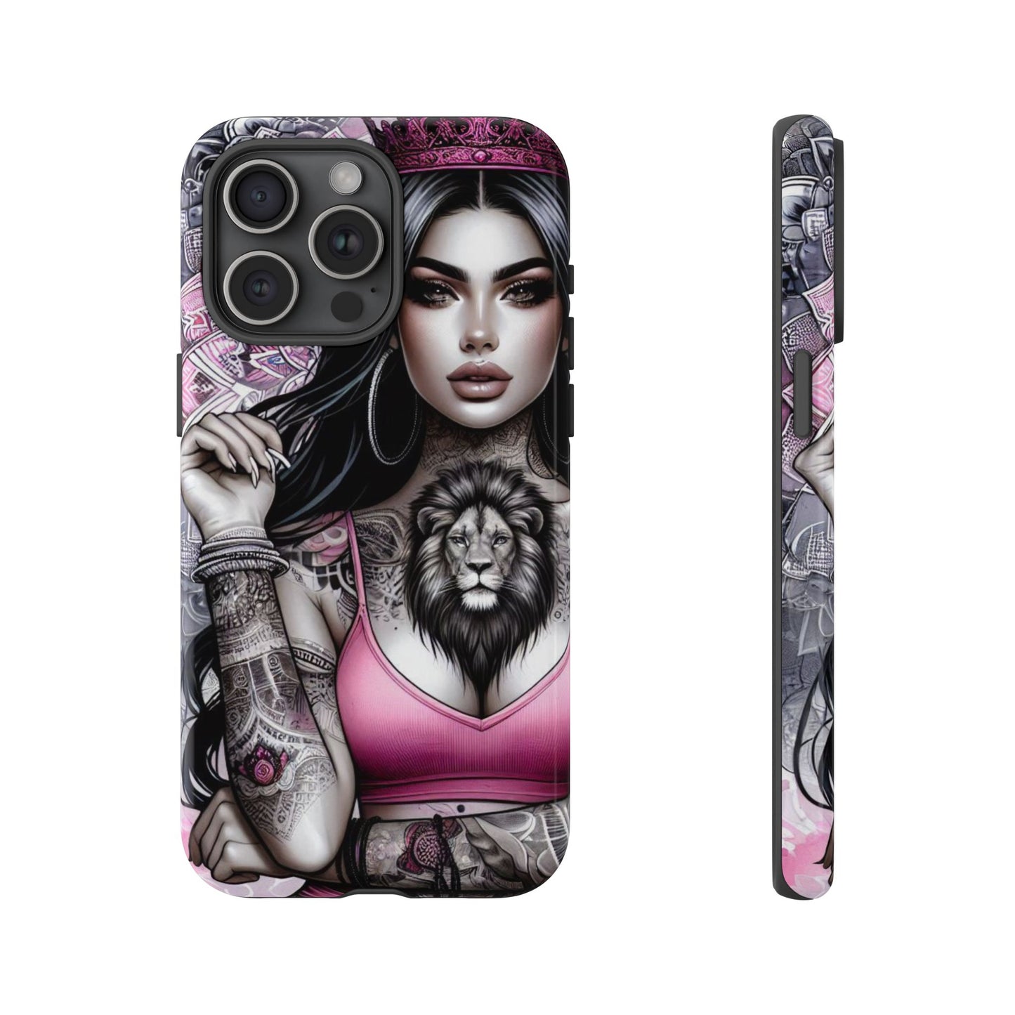 Queen of the Jungle – Regal Tattooed Goddess Mobile Cover