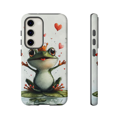 Happy Frog King Phone Case – Cute Anime Aesthetic for iPhone, Google Pixel & Samsung