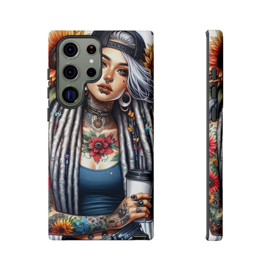 Sunflower Queen – Boho Rebel Tattoo Mobile Cover