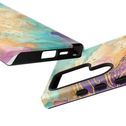 Golden Aura Abstract Watercolor Mobile Case
