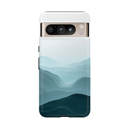 Tranquil Terrain – Misty Abstract Landscape Case for iPhone, Samsung & Pixel