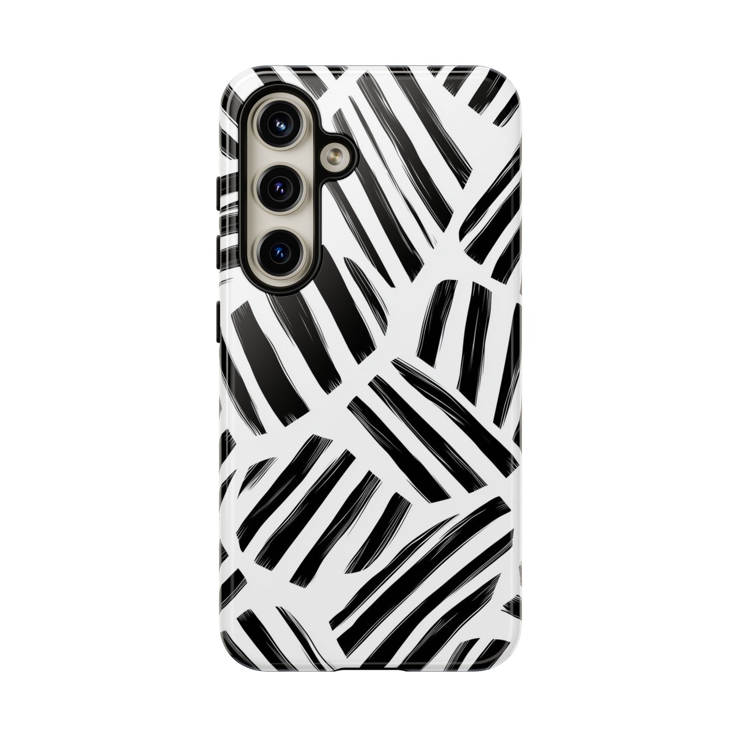 Sleek Noir Striped Phone Case for iPhone, google Pixel & Samsung