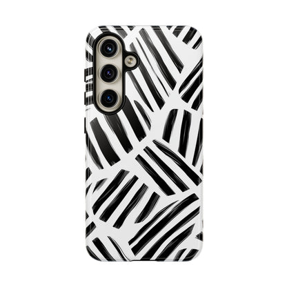 Sleek Noir Striped Phone Case for iPhone, google Pixel & Samsung