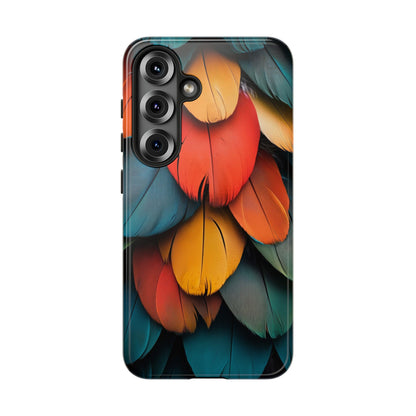 Exotic Macaw Feather Phone Case for iPhone, Samsung & Google Pixel