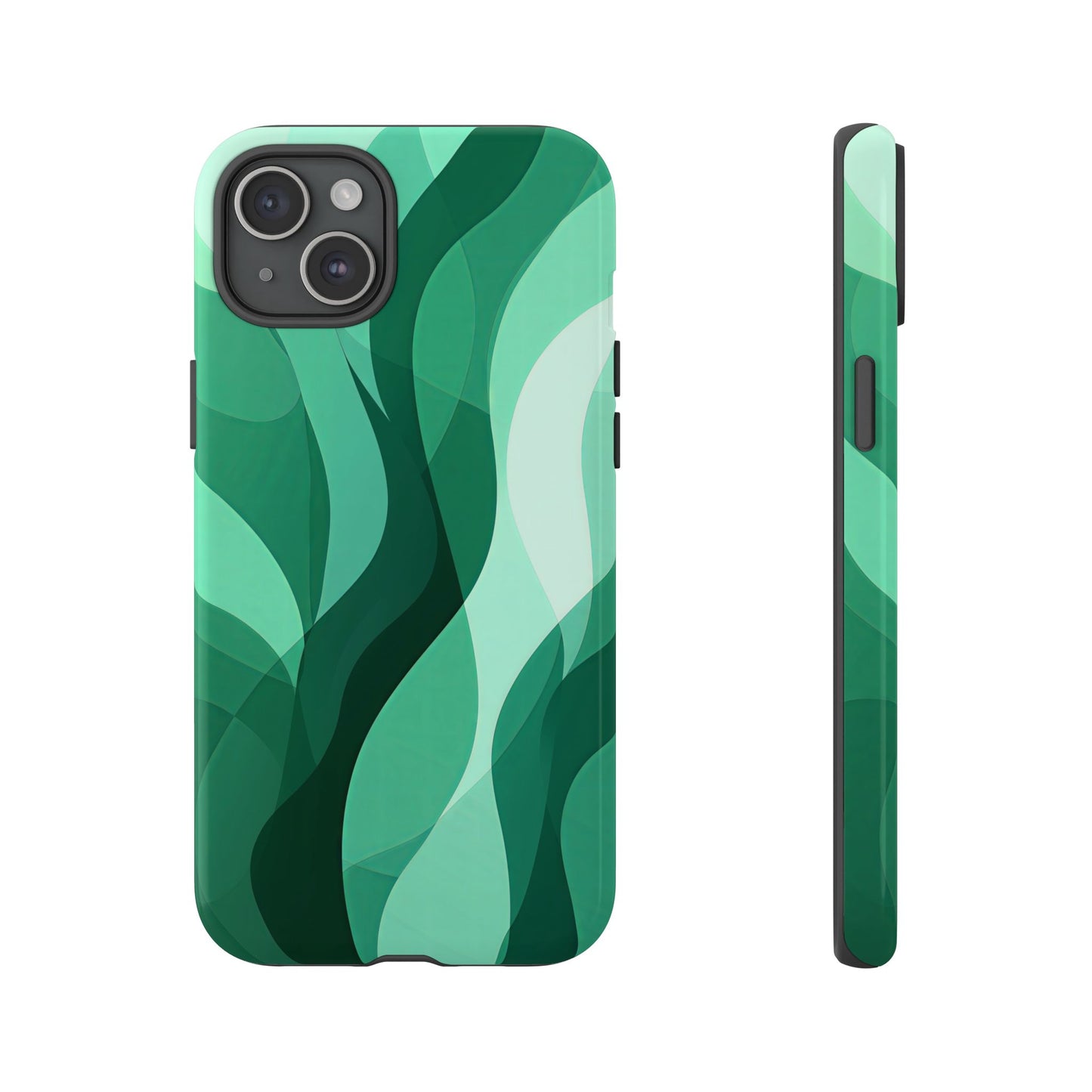 Verdant Flow – Abstract Nature-Inspired Phone Case for iPhone, Samsung & Pixel