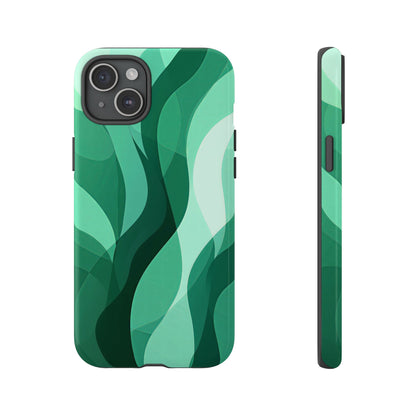 Verdant Flow – Abstract Nature-Inspired Phone Case for iPhone, Samsung & Pixel