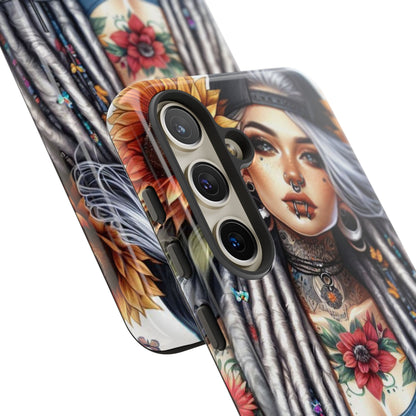 Sunflower Queen – Boho Rebel Tattoo Mobile Cover