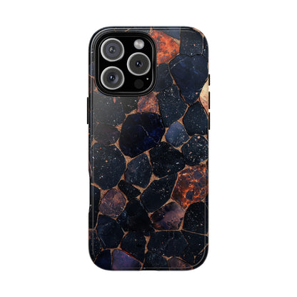 Dark Midnight Terrazzo Phone Case for iPhone, Google Pixel, Samsung