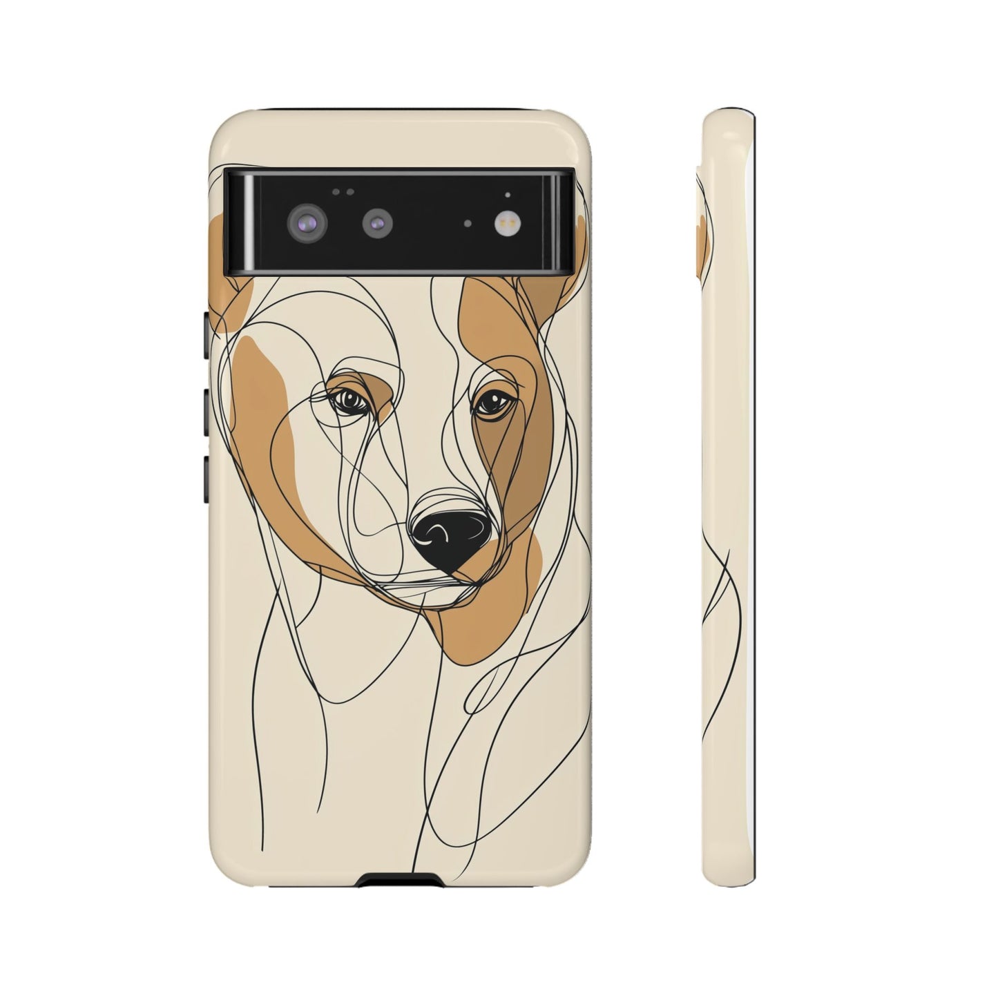 Soul of the Wild: Minimal Bear Portrait Phone Case for iPhone, Samsung & Pixel