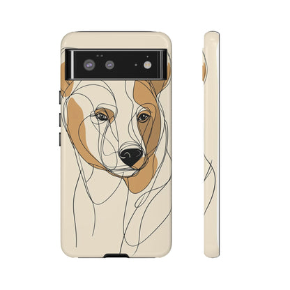 Soul of the Wild: Minimal Bear Portrait Phone Case for iPhone, Samsung & Pixel