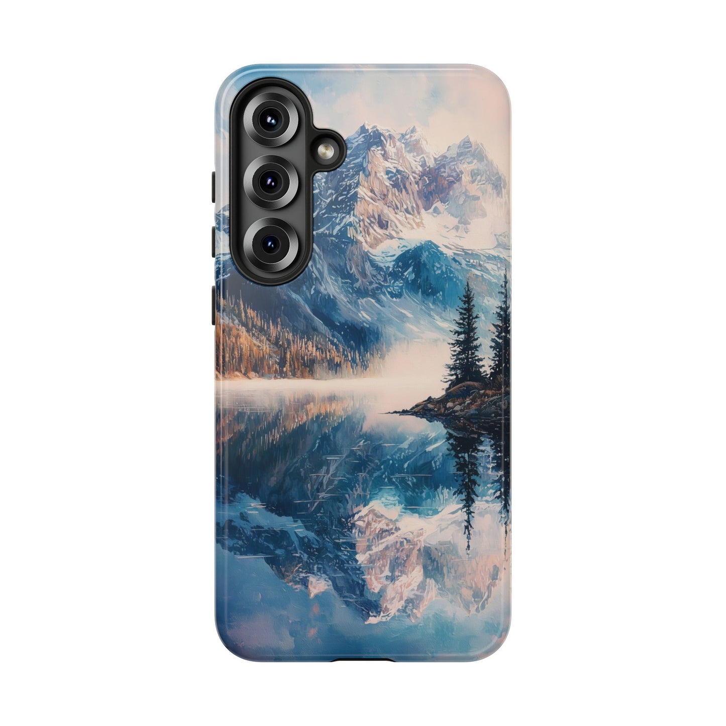 Mountain Lake Reflection Phone Case – Tranquil Nature Vibes for iPhone, Pixel & Samsung