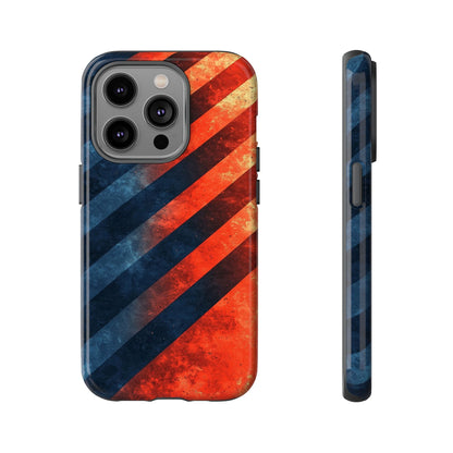 Molten Stripes – Grunge Gradient Abstract Phone Case for iPhone, Samsung & Pixel