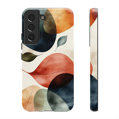 Tranquil Tones Terrazzo Leaves Print Phone Case for iPhone, Pixel & Samsung