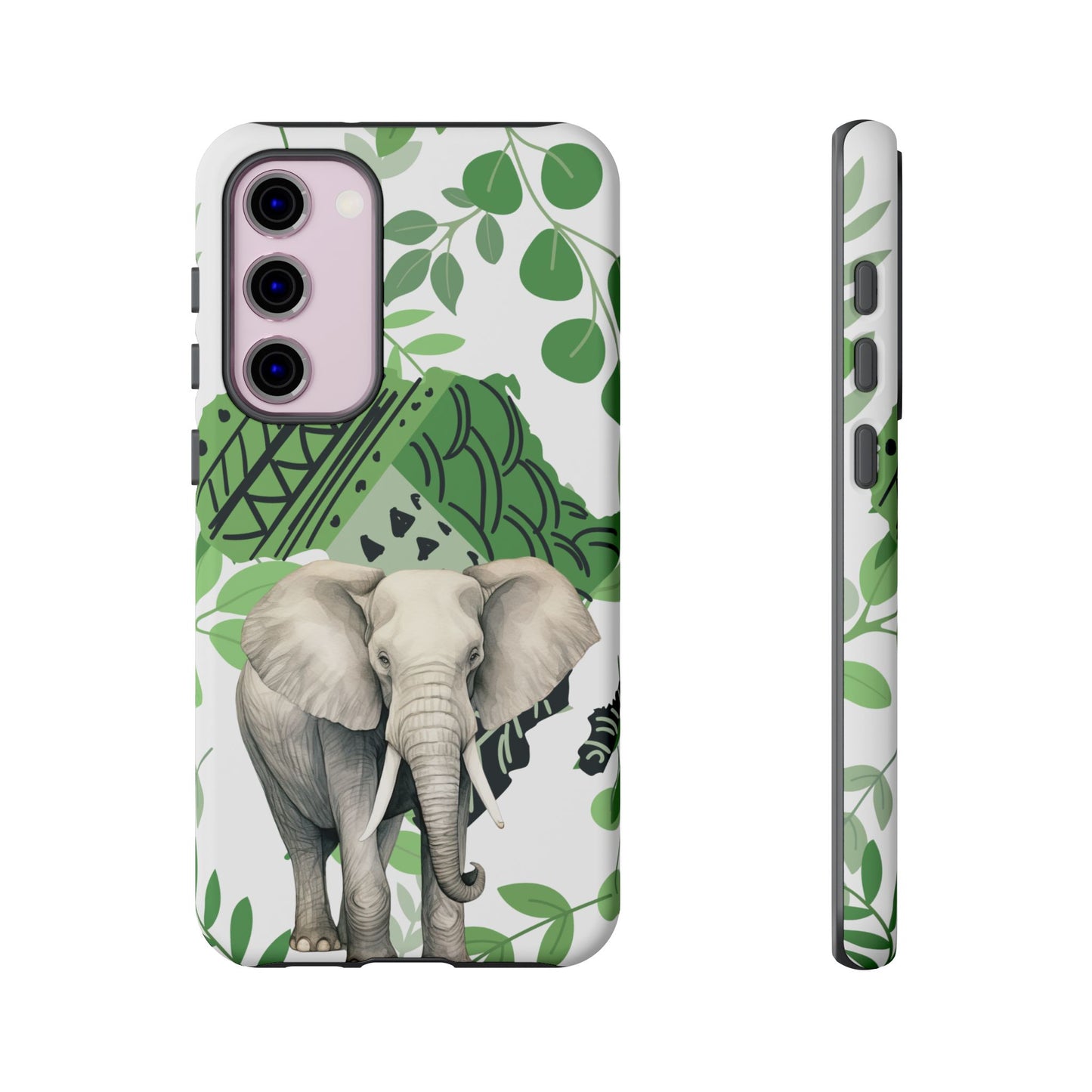Tropical Elephant Mobile Cover – Nature-Inspired Boho Art