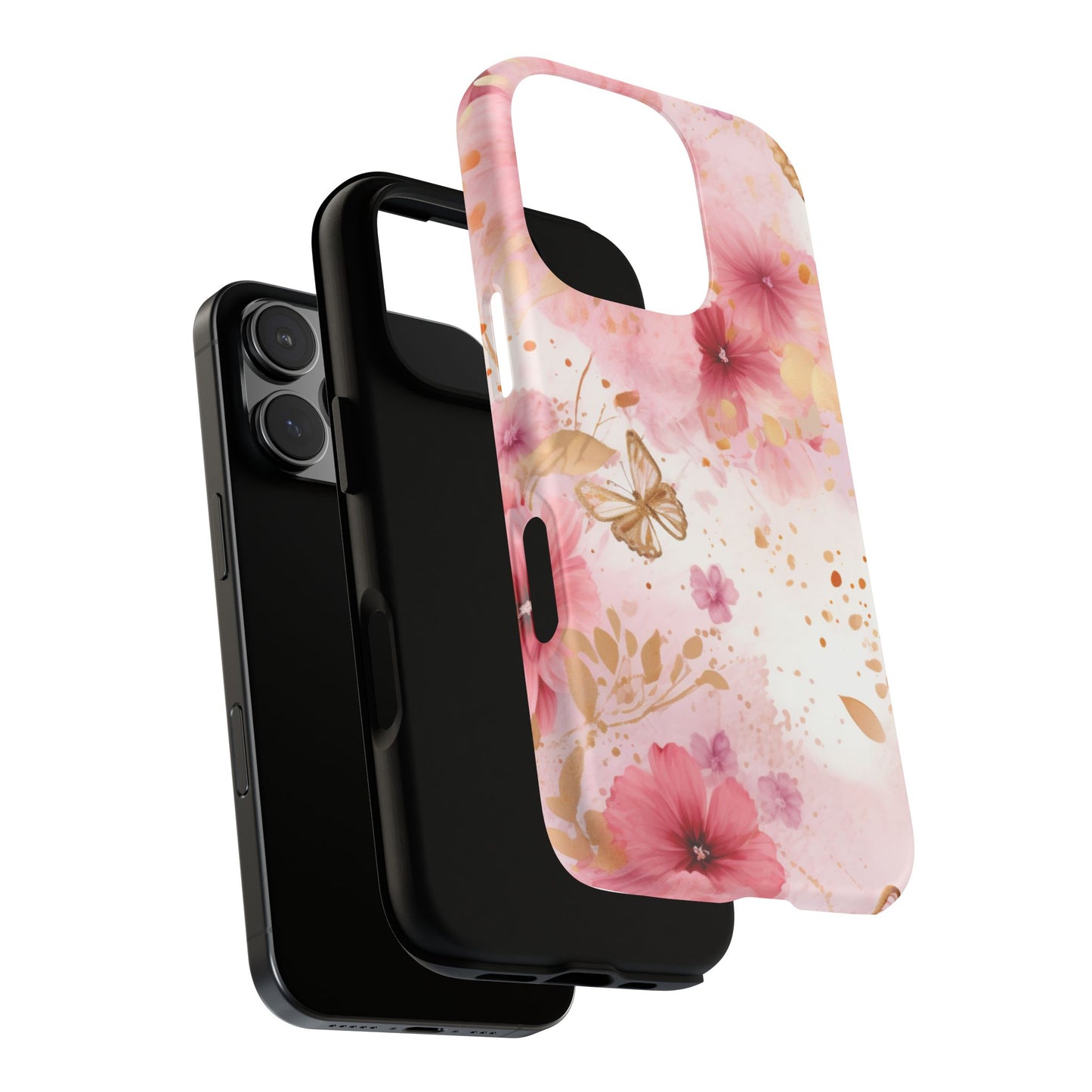 Blush Elegance Floral Mobile Case