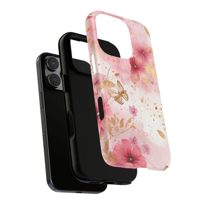 Blush Elegance Floral Mobile Case