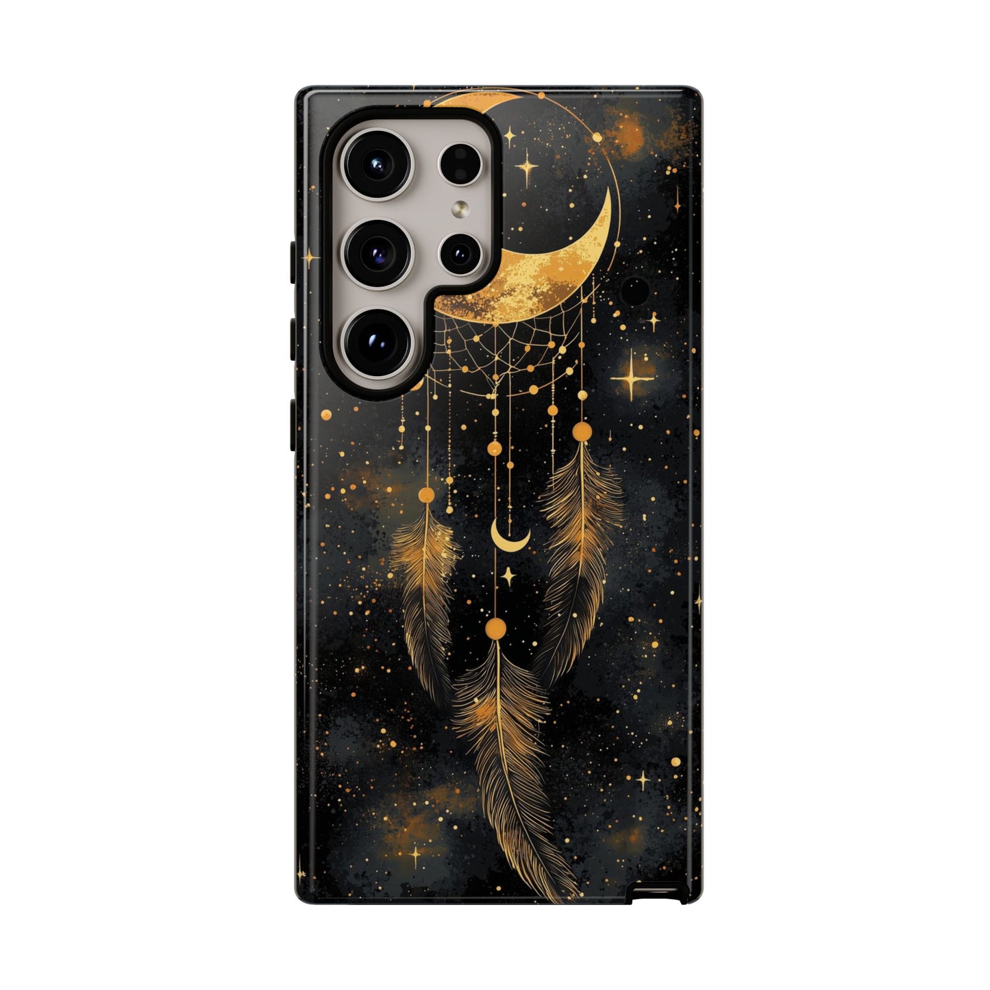 Golden Moon Boho Dreamcatcher Phone Case for iPhone, Pixel & Samsung