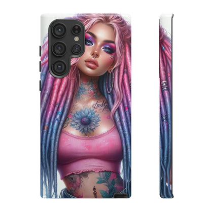 Boho Dream – Vibrant Dreadlocks & Floral Ink Mobile Cover
