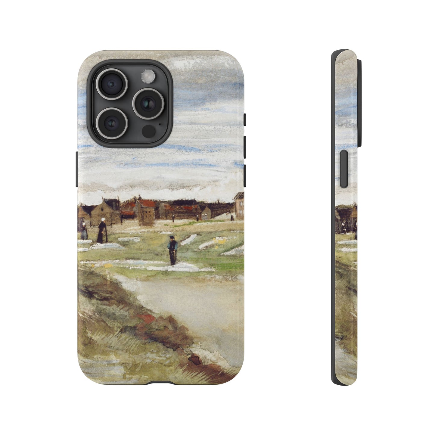 Van Gogh Village Painting Phone Case - iPhone, Samsung, Pixel - Art Print Cover, Gift for Art Lovers