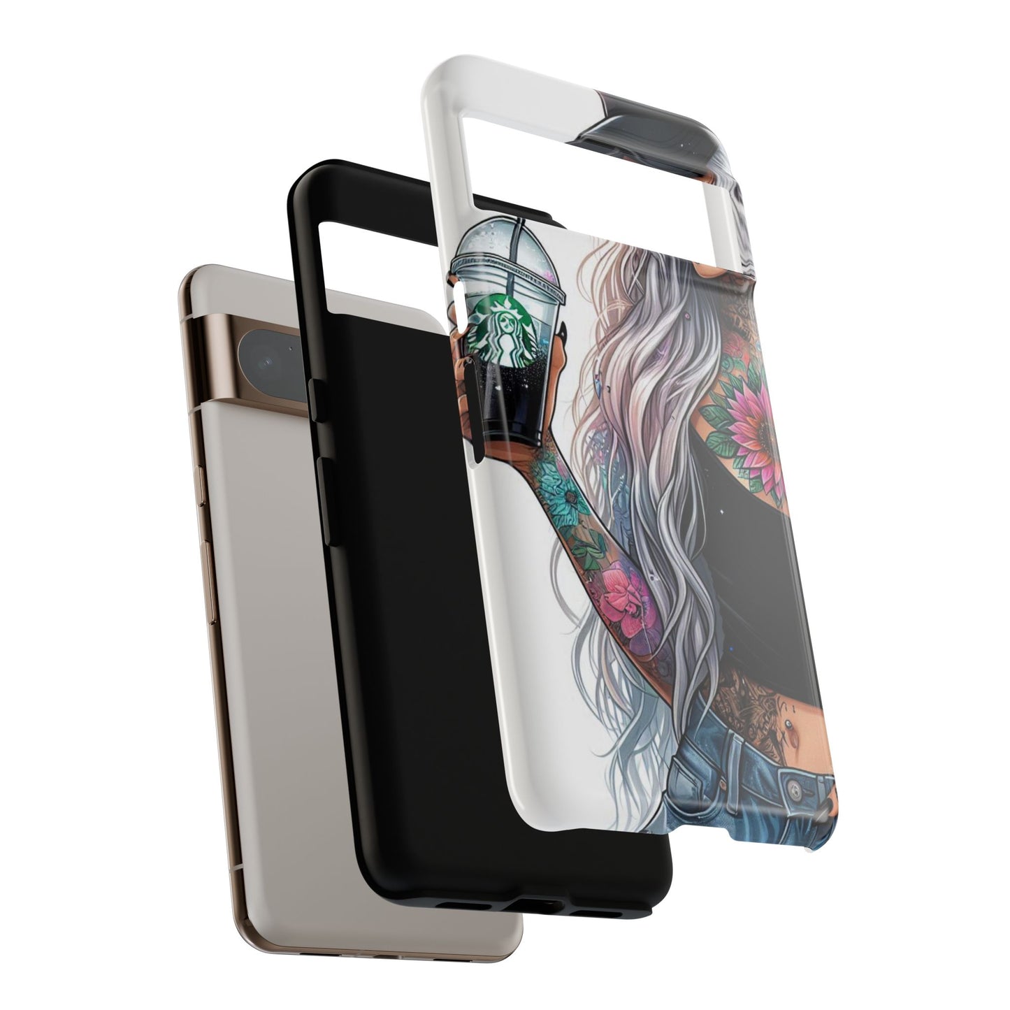 Tattooed Coffee Queen – Edgy Urban Aesthetic Mobile Cover